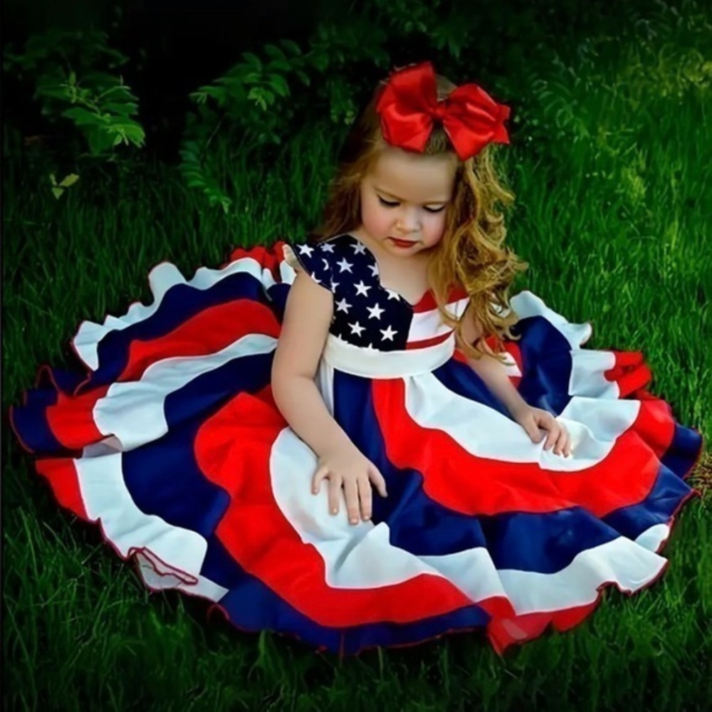 July 4th Girl Dress 4 year old NWT